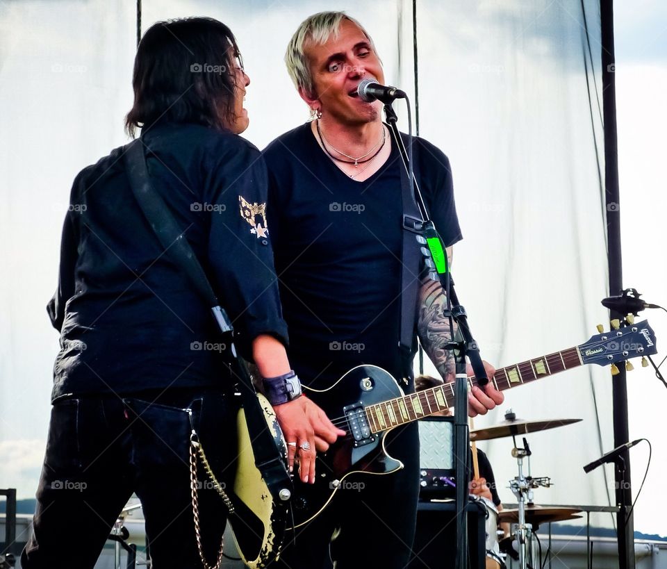 The band Everclear performing live in concert