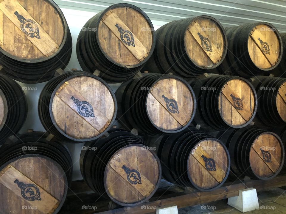 Barrels of wine 