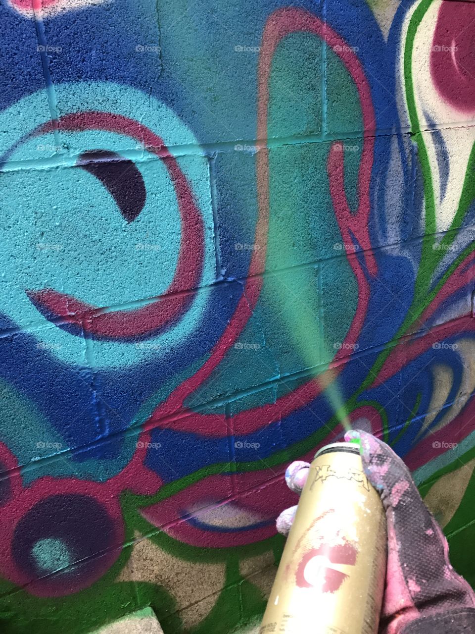 Spray paint and graffiti
