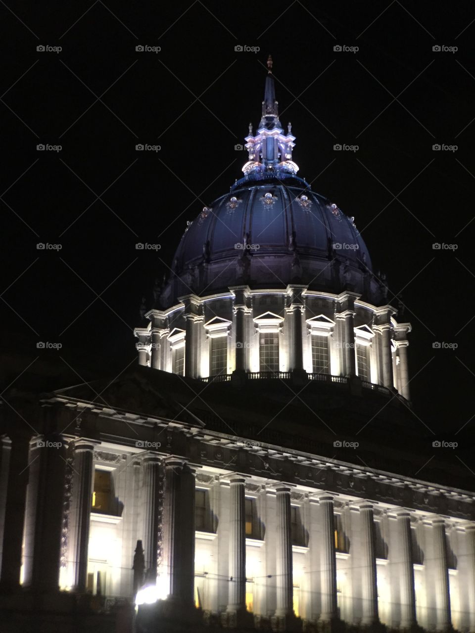 City Hall. San Francisco. Night 