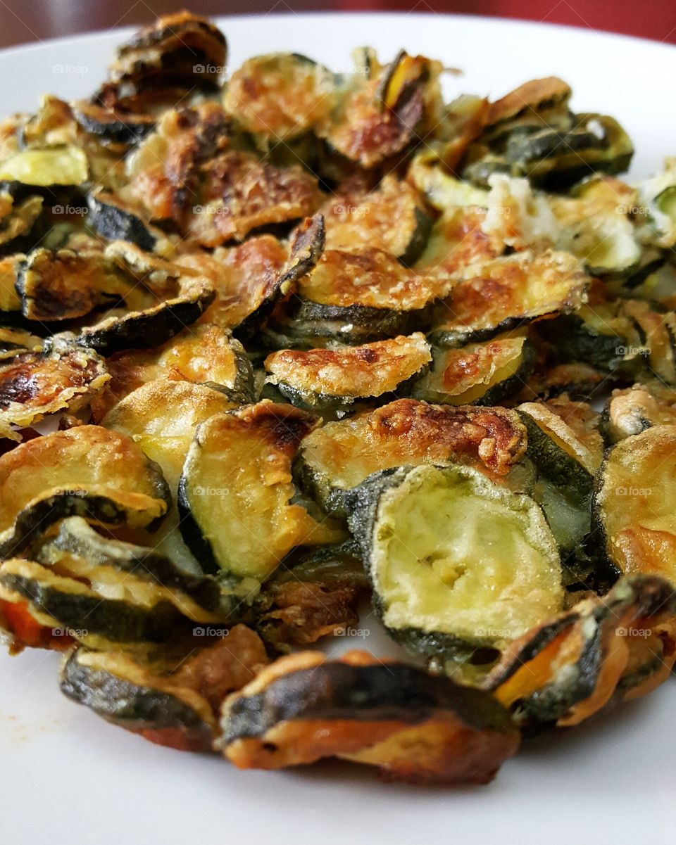 Close-up of grilled zucchini