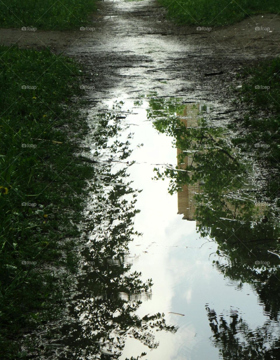 crossroads water reflections nature