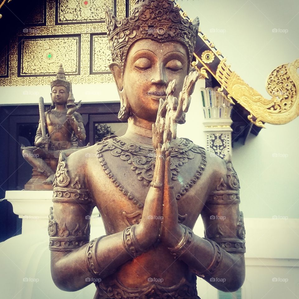 A statue in Luang Prabang, Laos