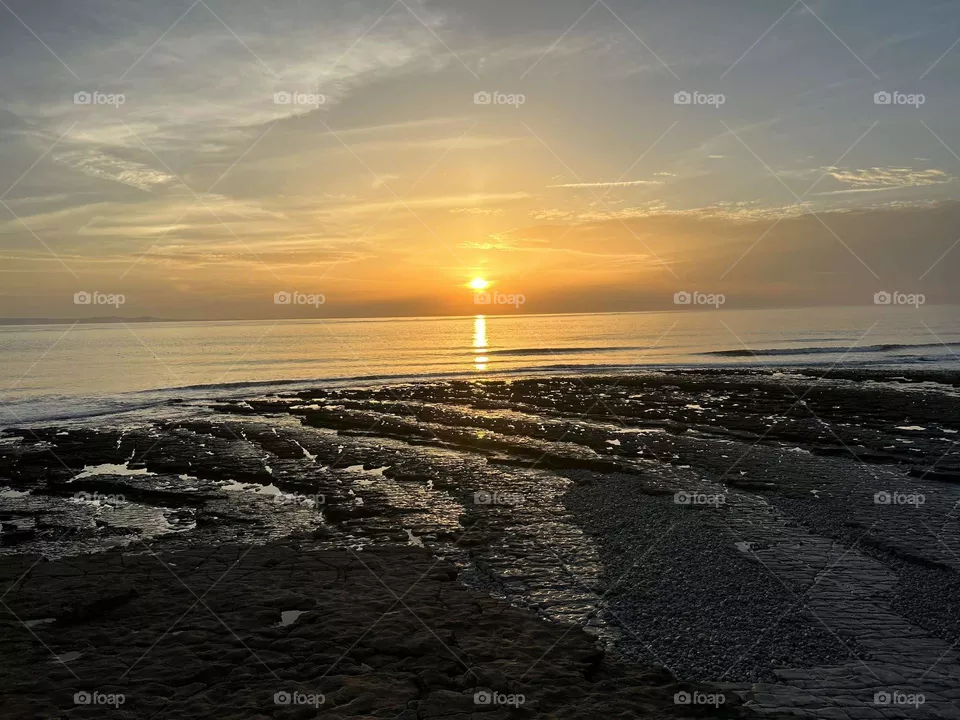Ocean sunset 