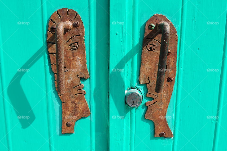 A beautiful door art in Key West, Florida