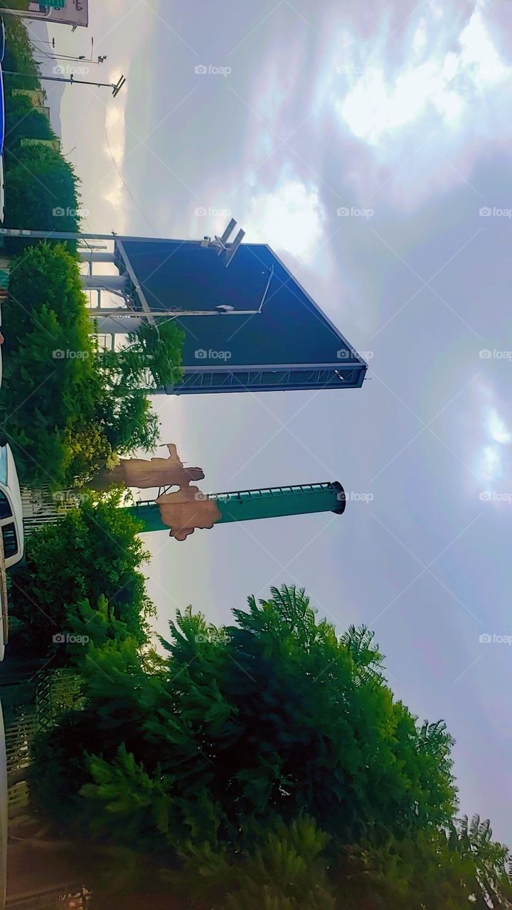 Glory be to God, the magnificent and picturesque view and the natural green trees are a view that is nothing more wonderful than it