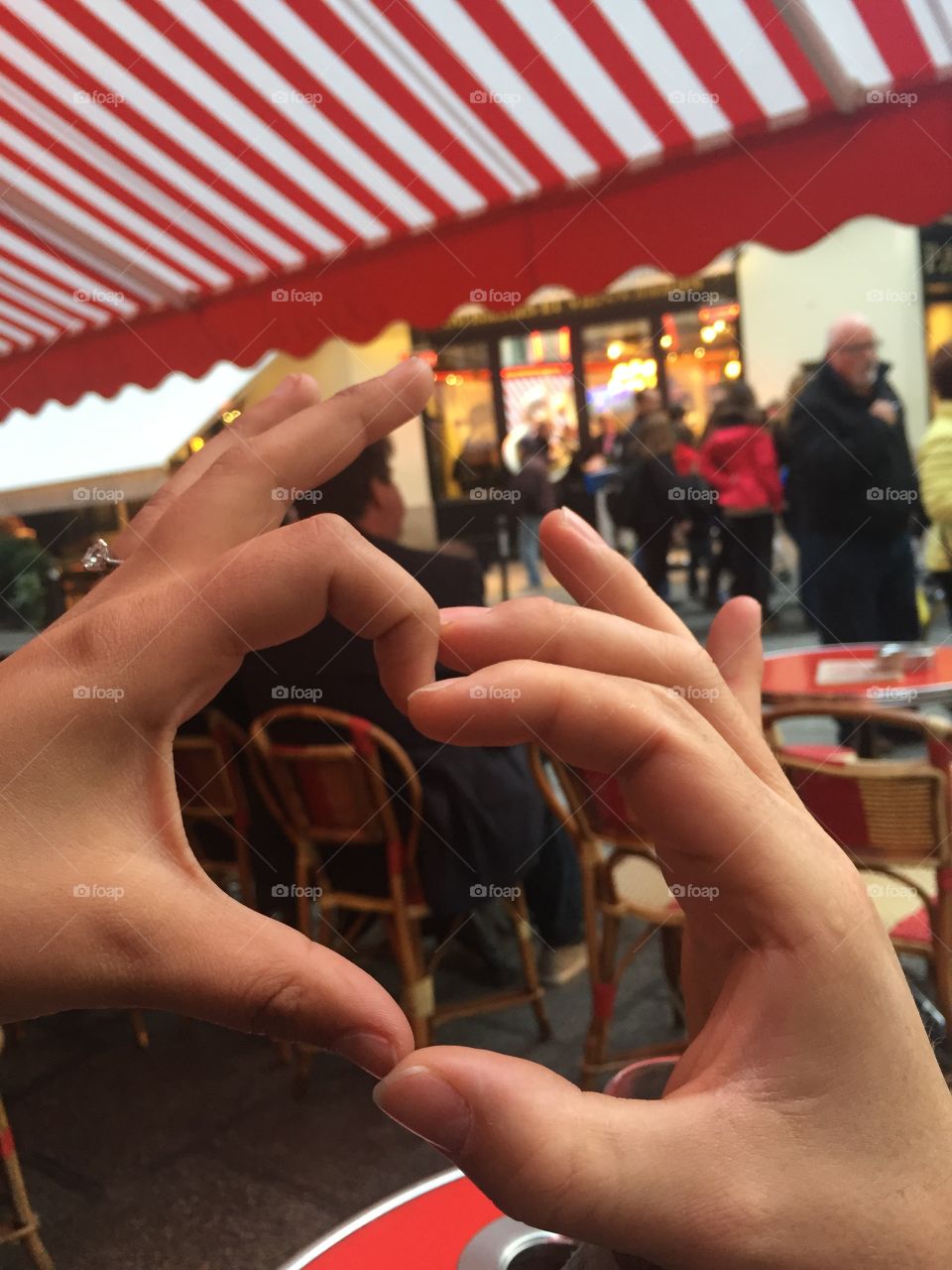 Love hearts in the city of love, Paris.