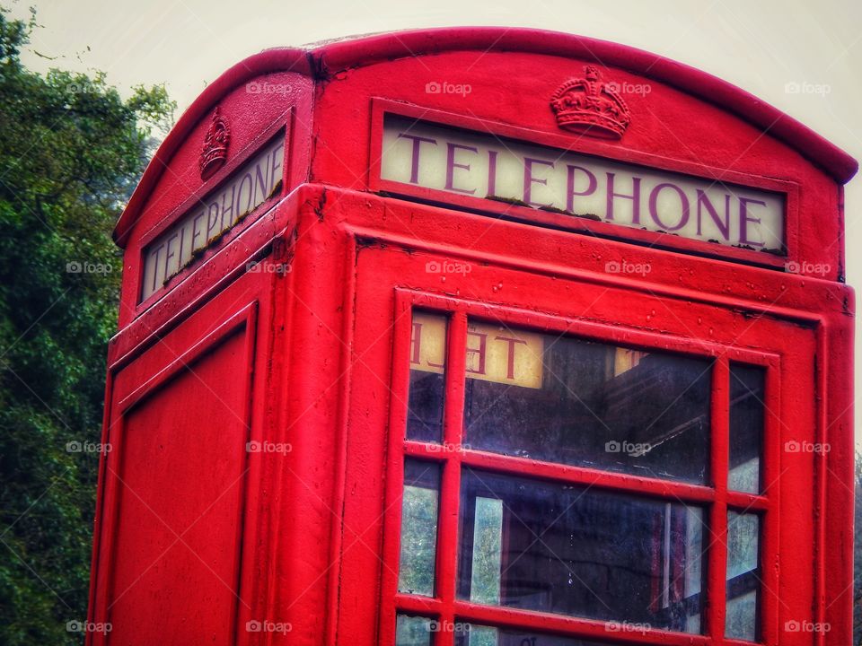 British telephone box