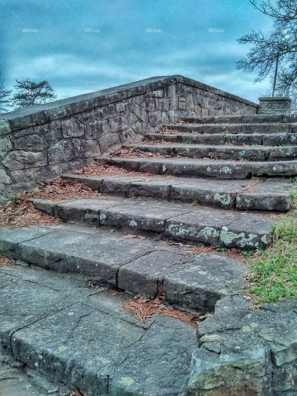 old stone stairway