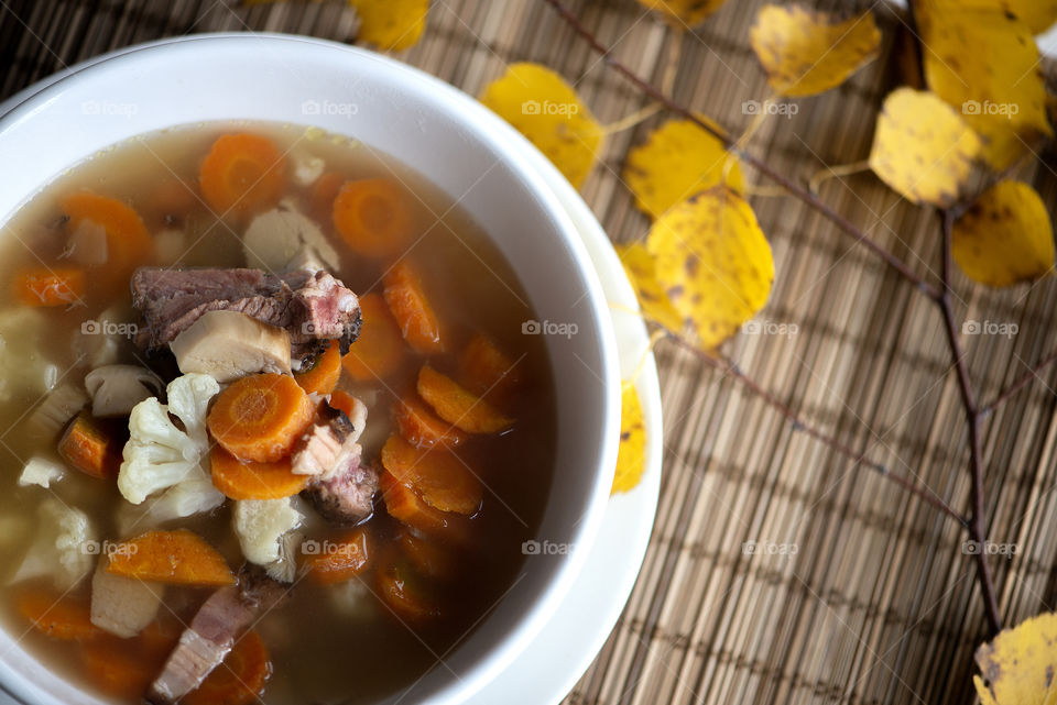 Mushrooms soup