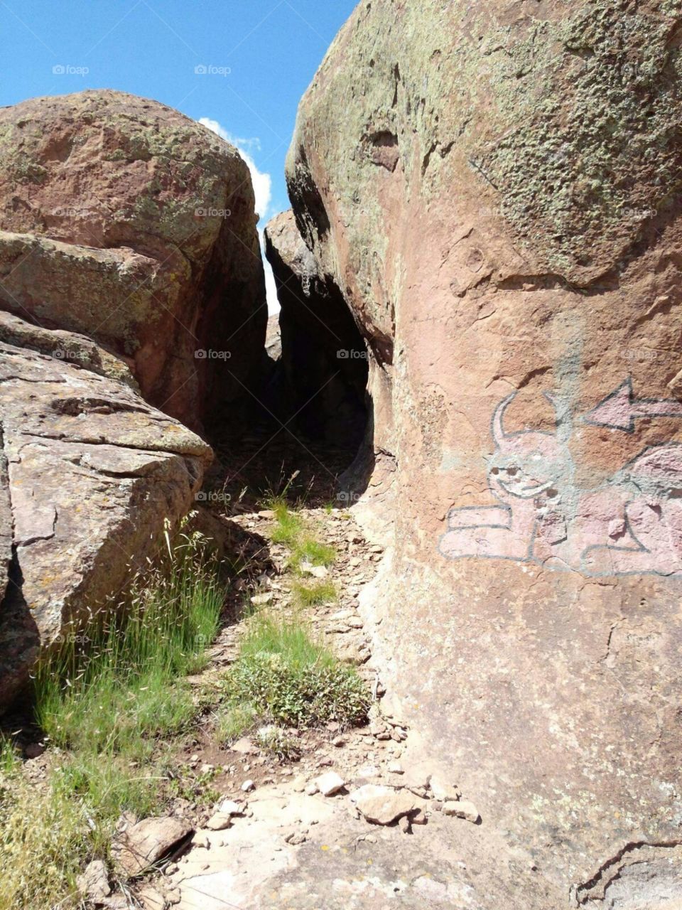 Graffiti at the Elephant Rocks, Rio Grande county, Colorado
