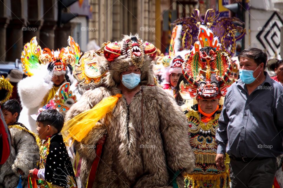 People in gorgeous costumes