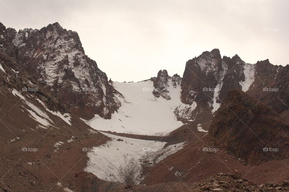 Landscape, Mountain, No Person, Snow, Sunset