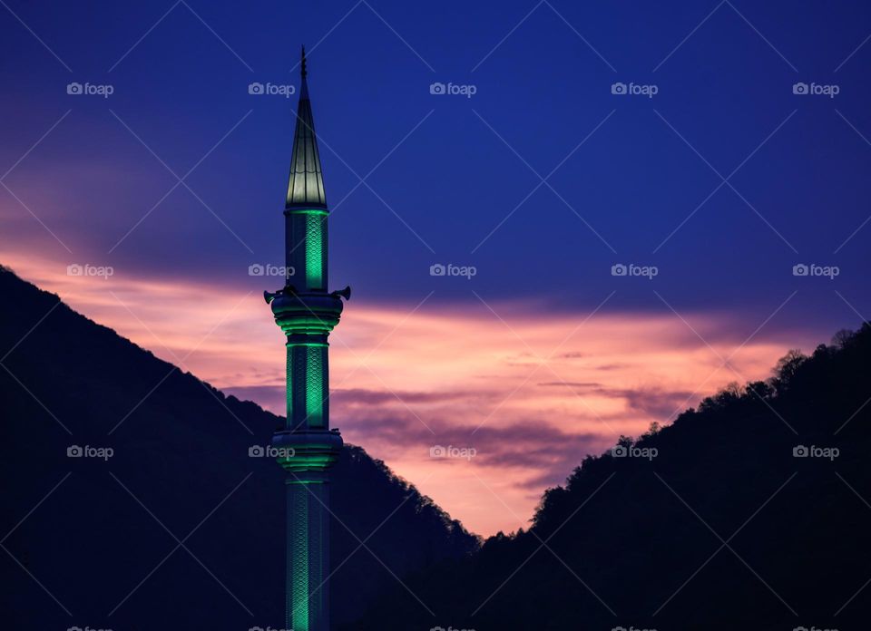 Mosque lights in Ramadan