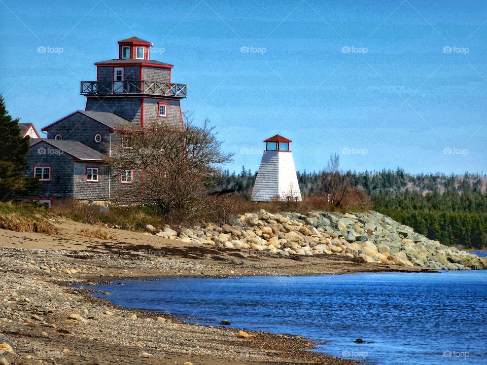 Lighthouse on the ocean