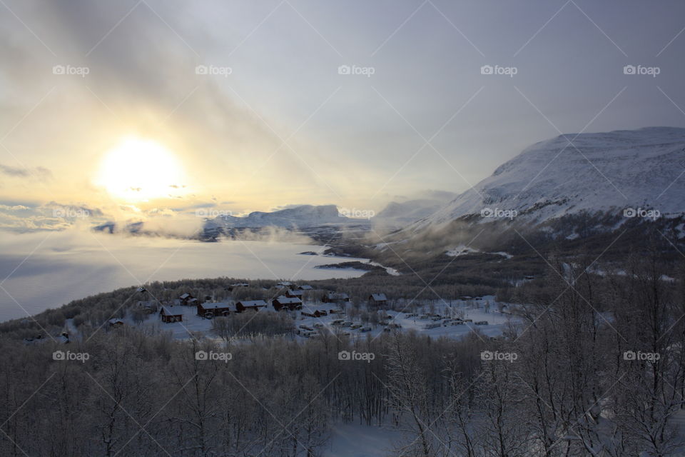 Winter mountain landscapes