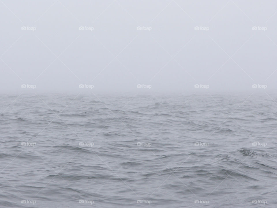 Foggy sea