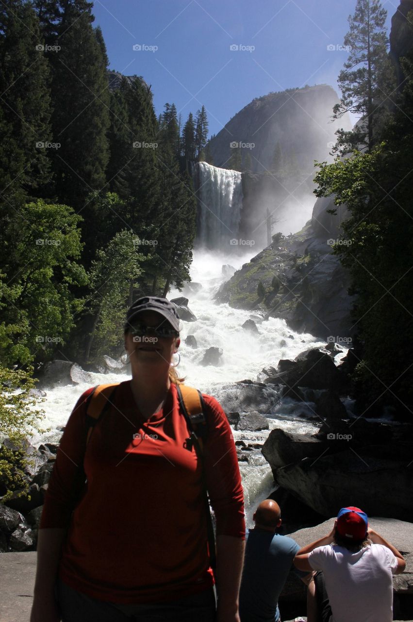 Hiking the mist trail 