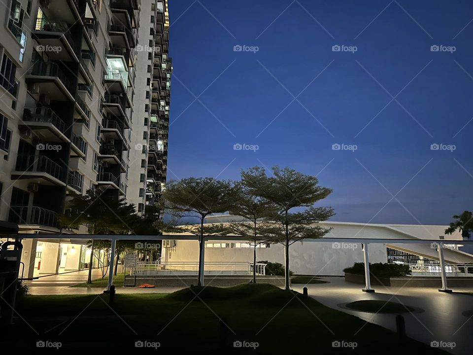 Walk around at night (condominium)