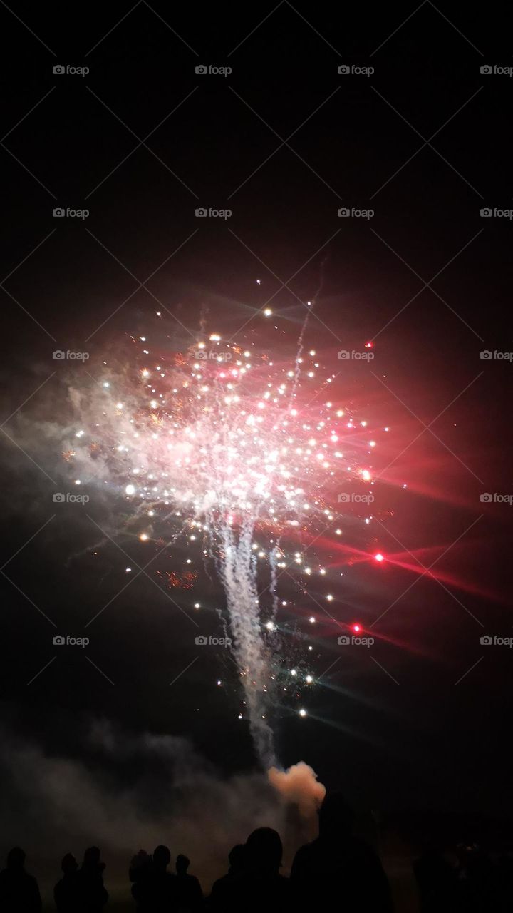 fireworks red