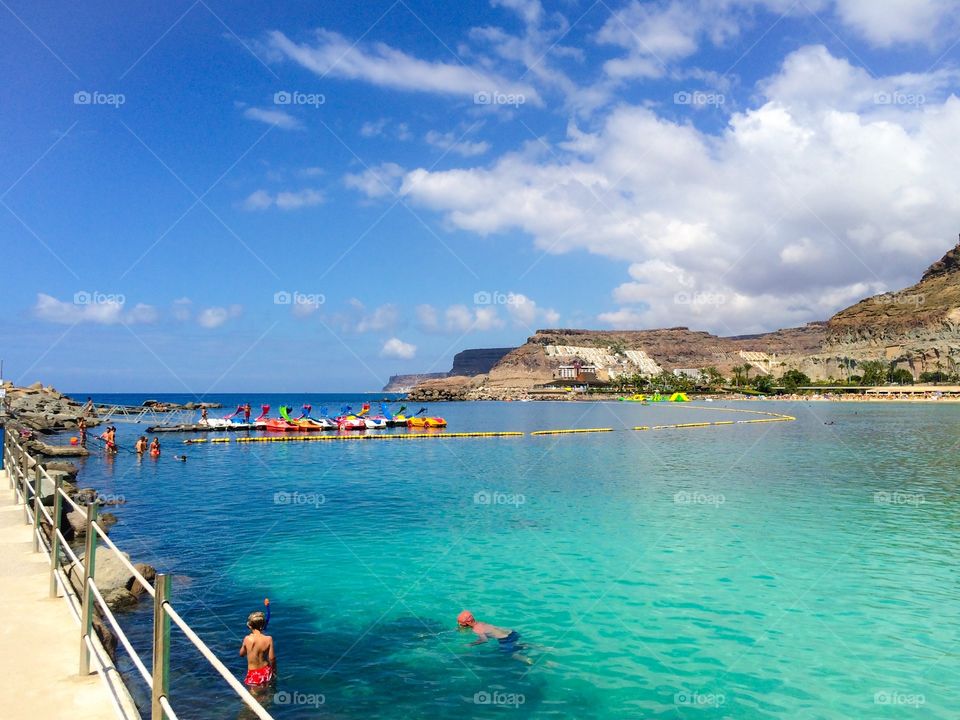 View of Amadores beach