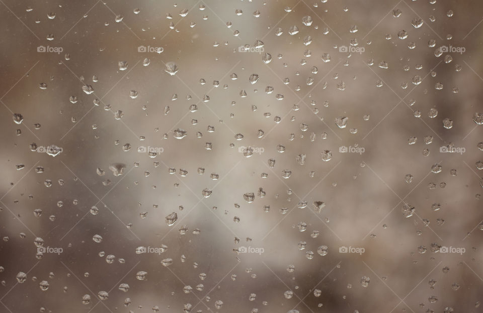 raindrops on glass