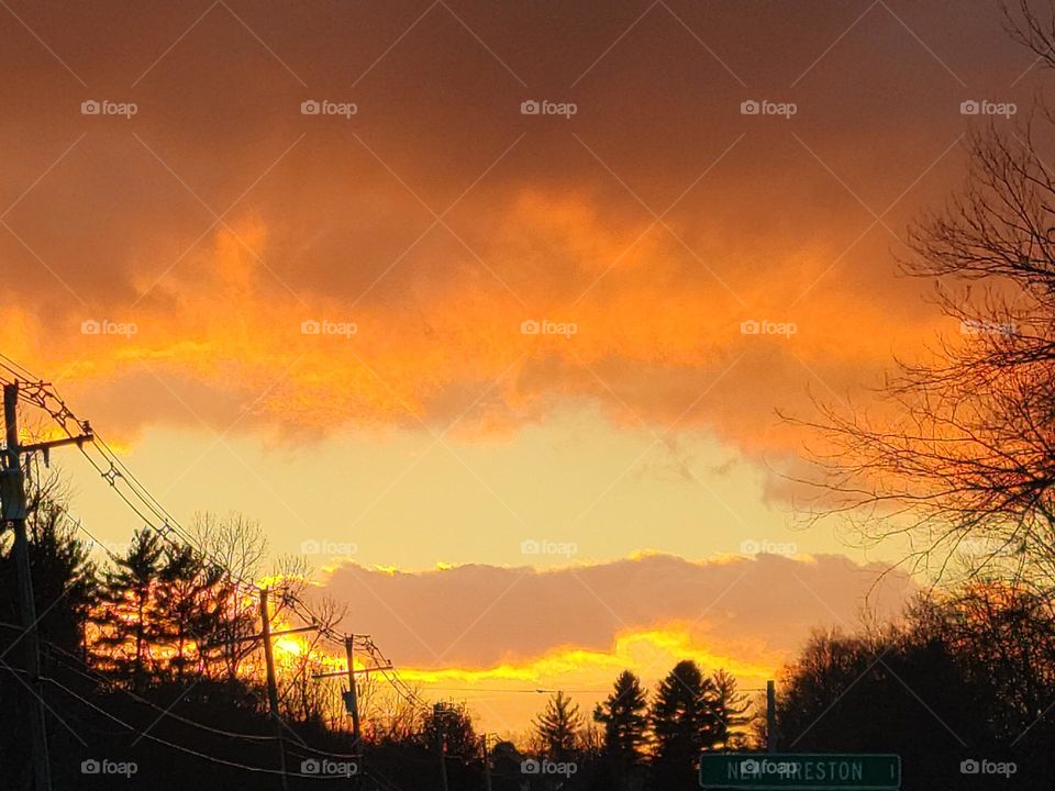 Sunset in Vermont