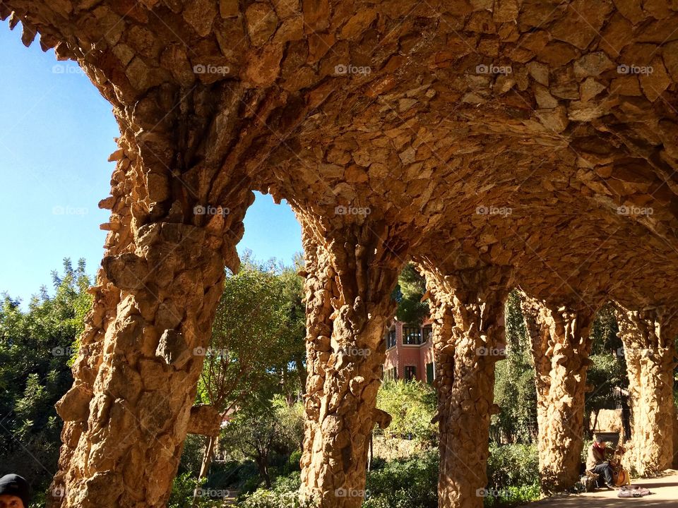 Structure made by famous architect Gaudí 
