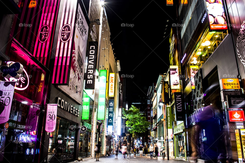 city light asia korea by mosai