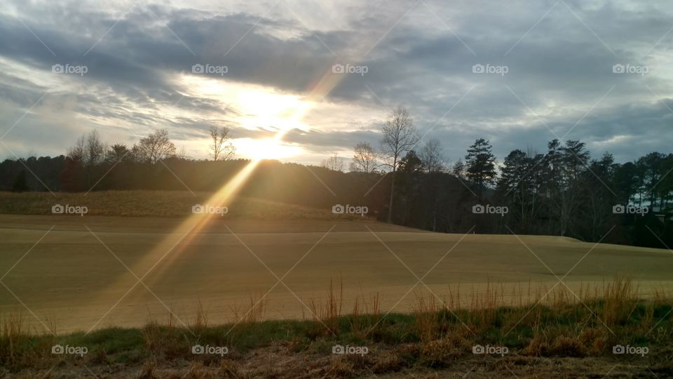 Landscape, No Person, Road, Sunset, Storm