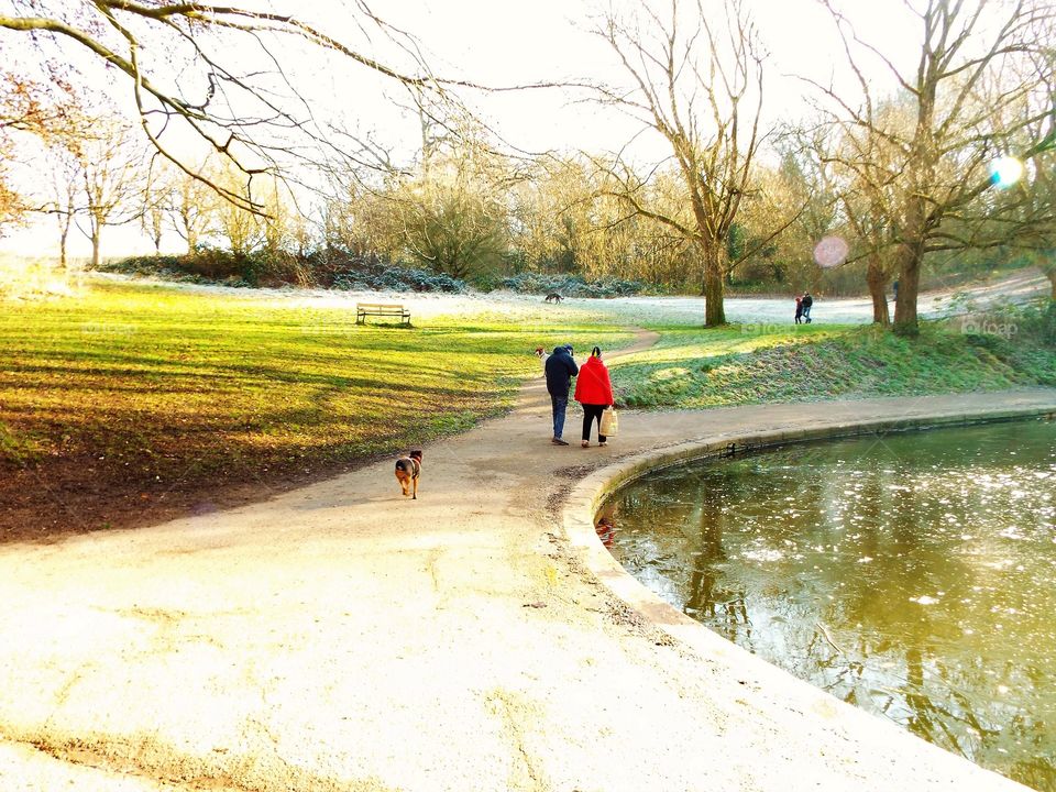A Very Cold and Frosty Day at The Park