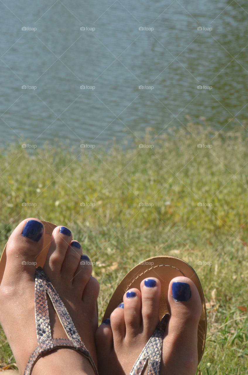 blue water holiday feet by shanitamari