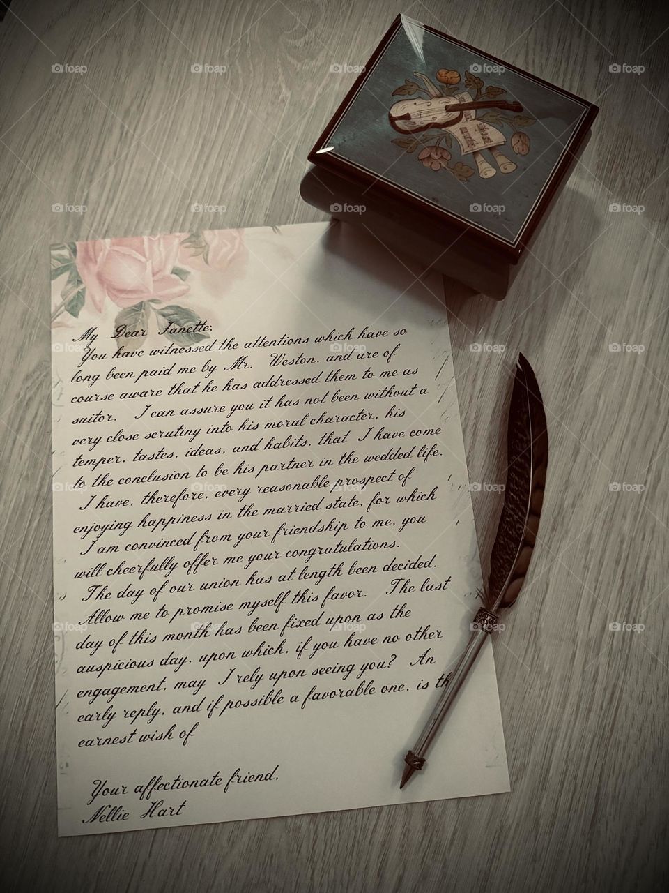 Letter from the past. 