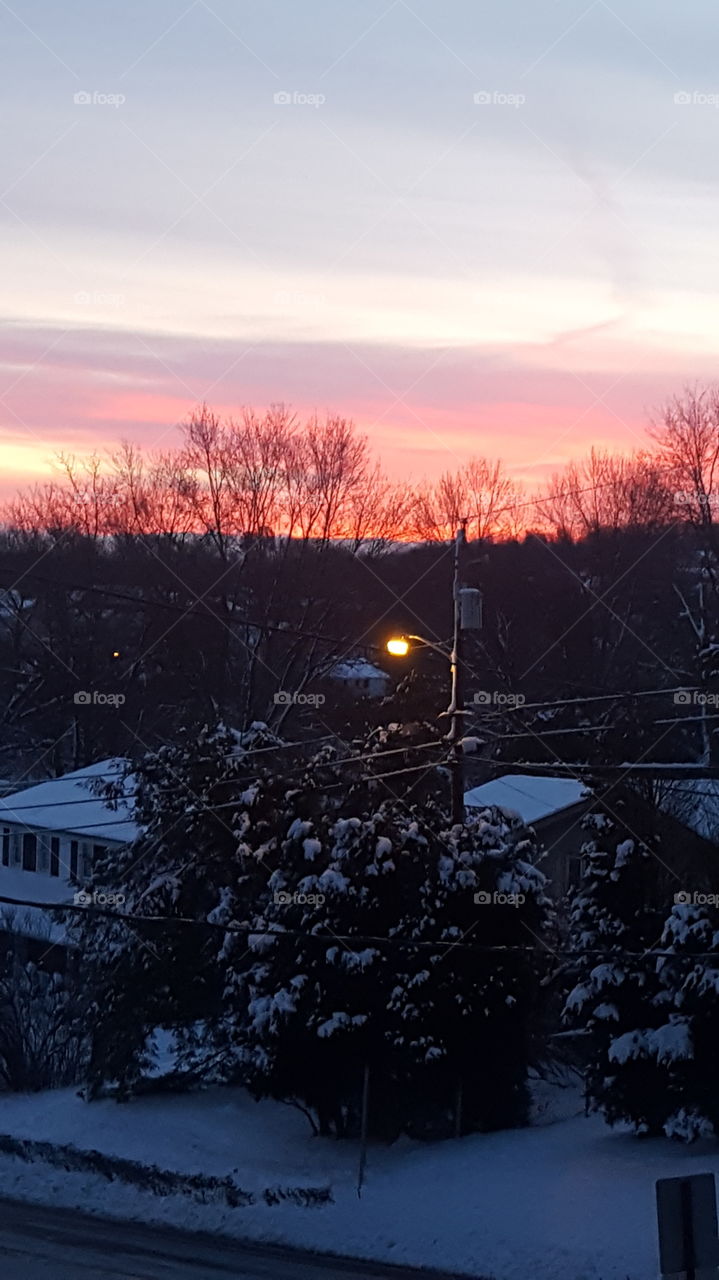 Sunset on a Winter Day