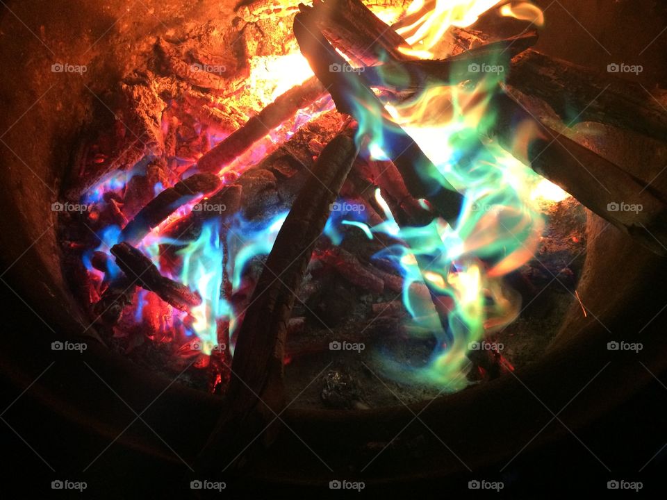 Colorful fire 🔥 