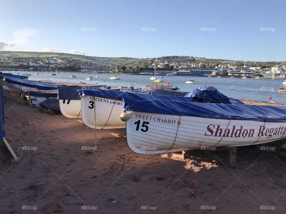 Shaldon in Devon in late afternoon glorious sunshine, a lovely place whatever the time of year.