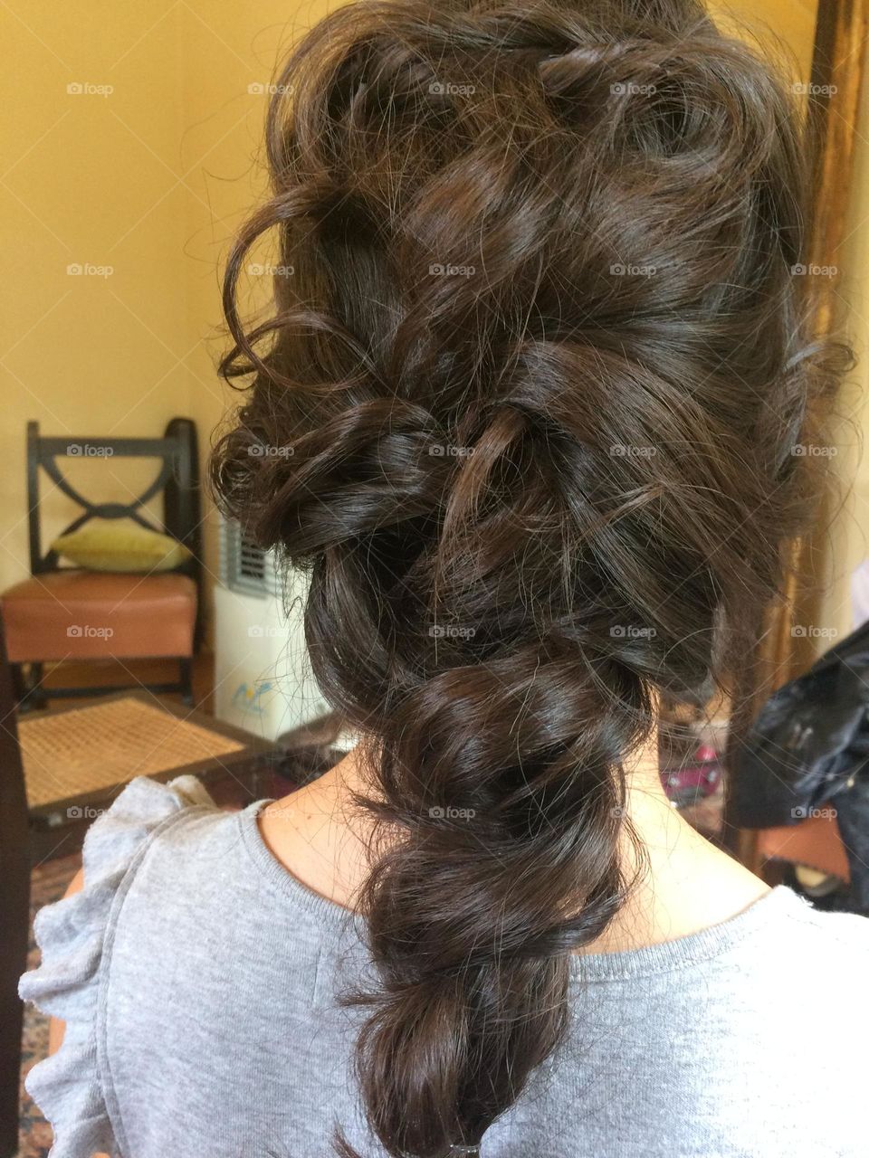 Hair style for the wedding