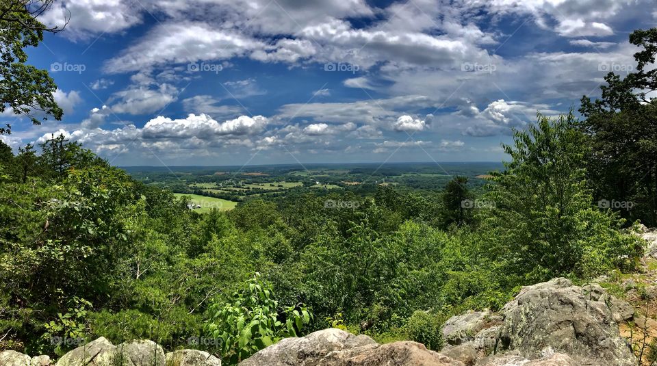 Spectacular mountain top view 