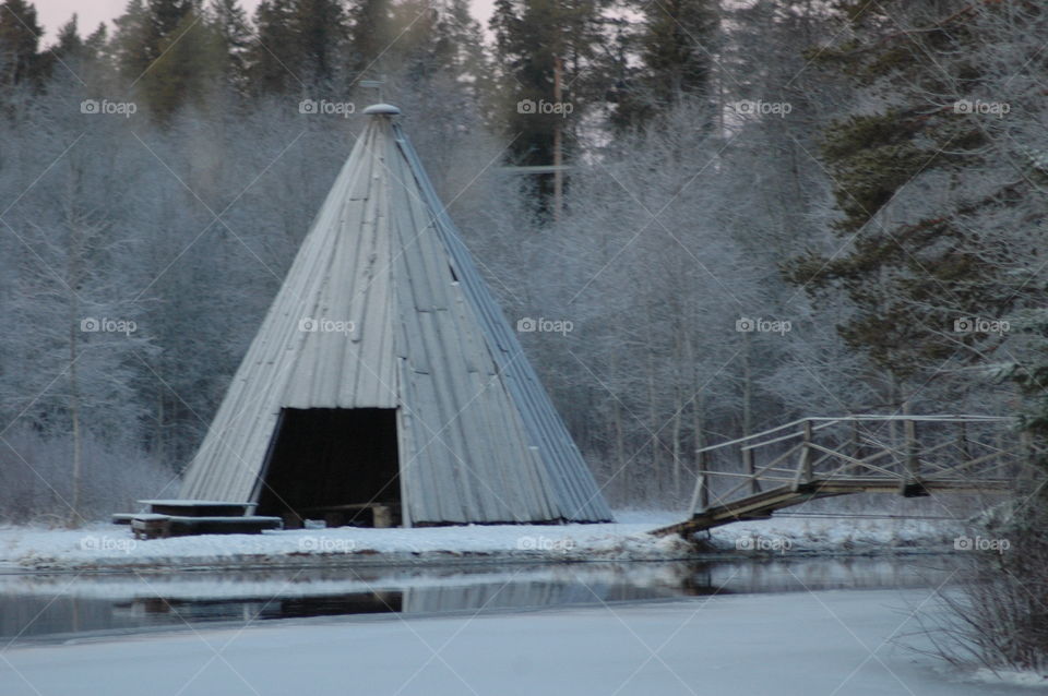 winter tent bridge