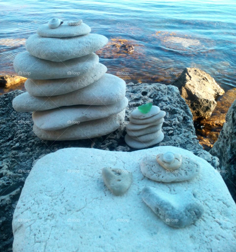 stones sea balance