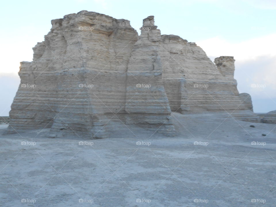 Chalk Pyramids - Badlands, Kansas