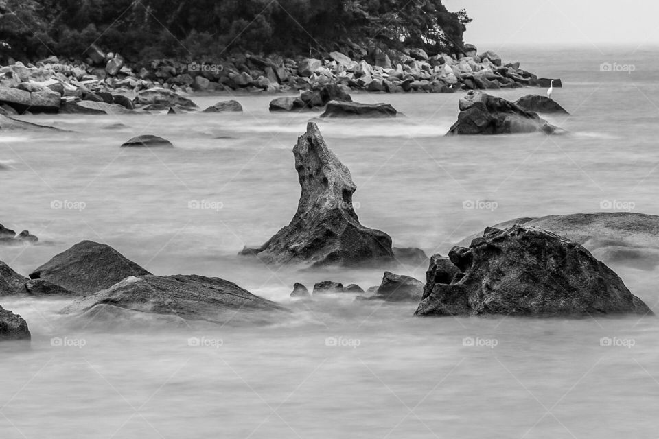 The Beach Rock Formations after sunrise.