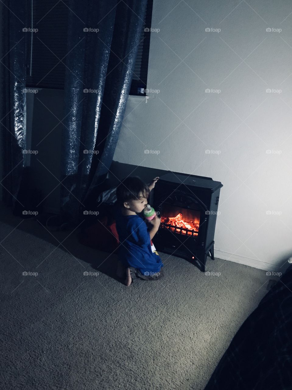 A warm place to be for a Toddler 