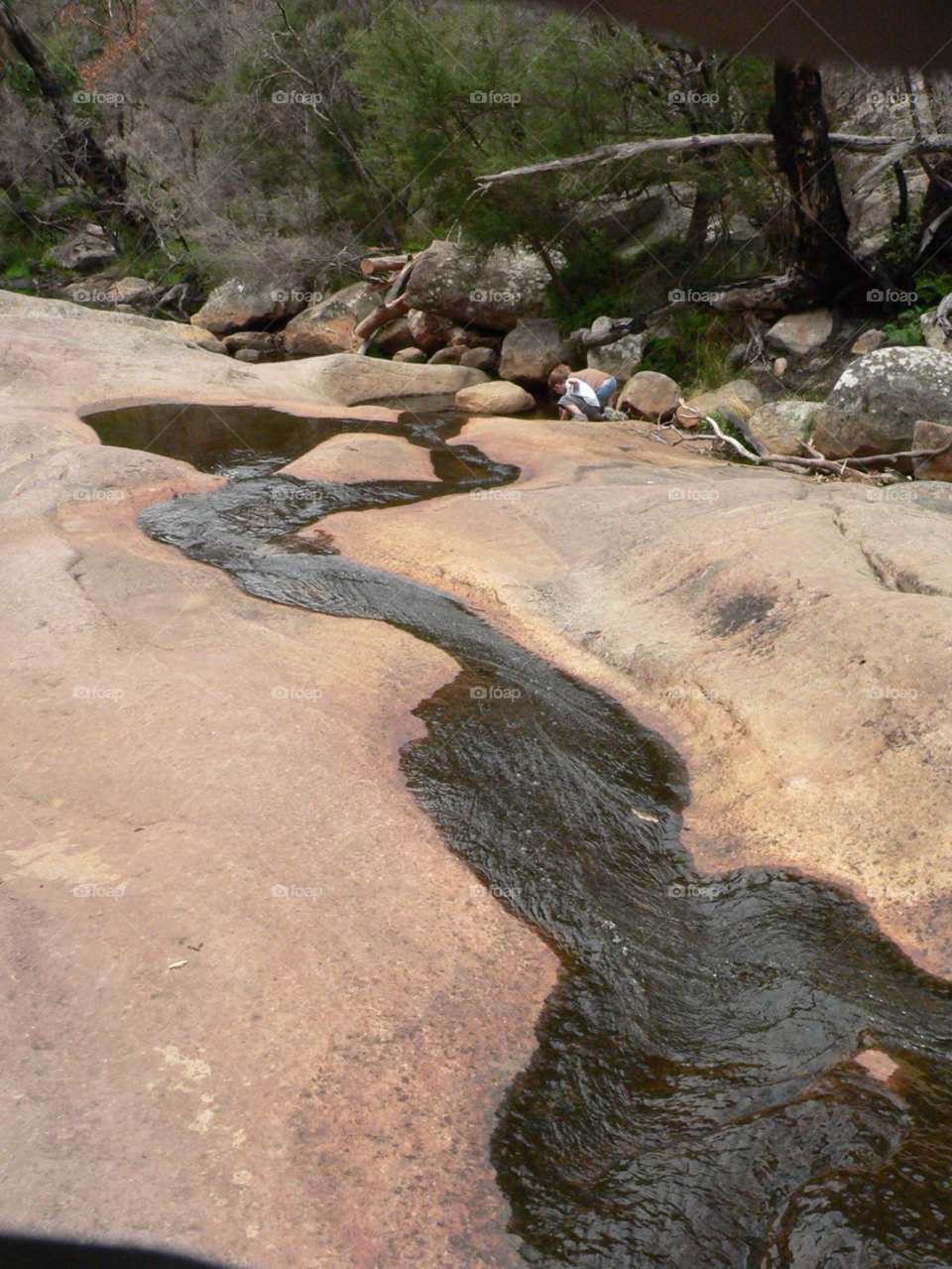nature water rock stream by auscro