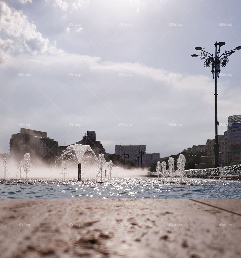 Unirii Square new Fountain  - Bucharest