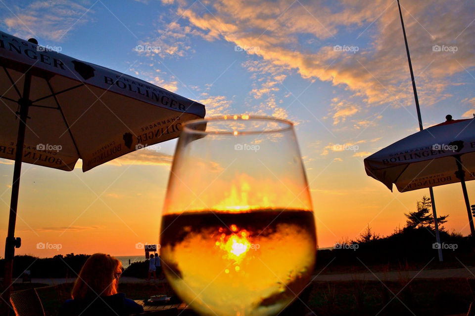 Wine sunset