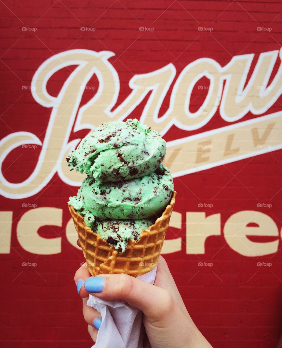 Tasty  Treat. Ice cream in downtown Stillwater Minnesota 