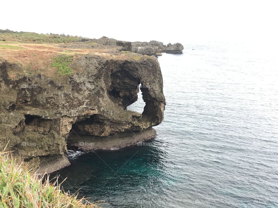 Okinawan mammoth rock