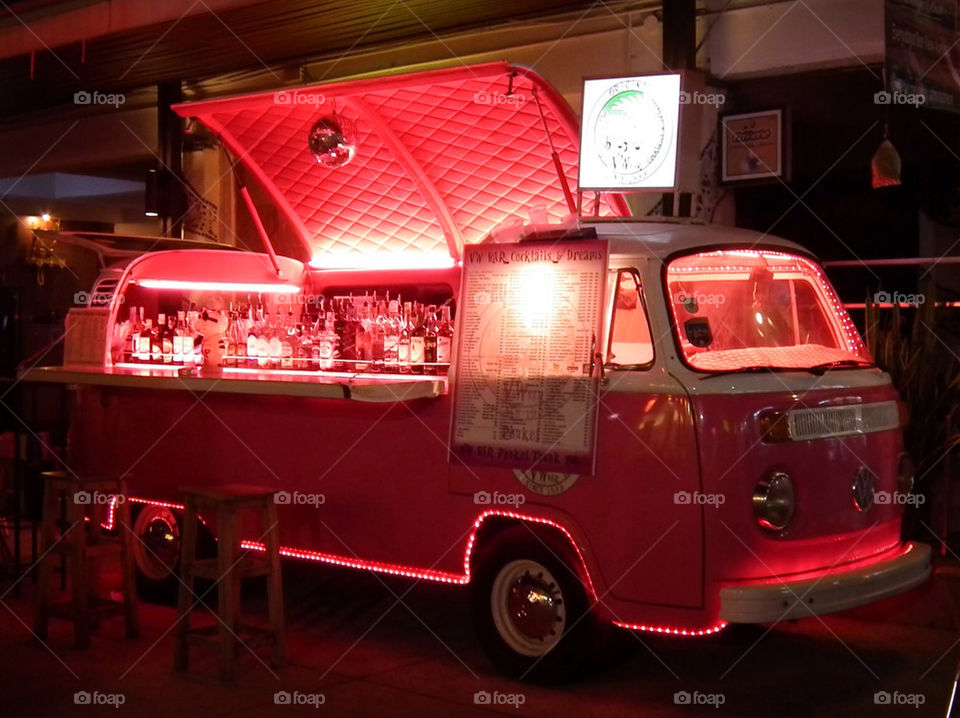 Street car pub at Phuket Thailand