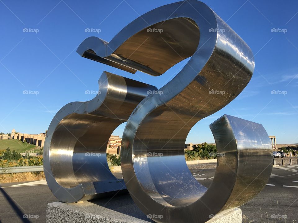 Sculpture in Avila Spain 